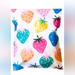 Poly Mailers 14.5"x19" Multi Color Strawberries- 25 Pack